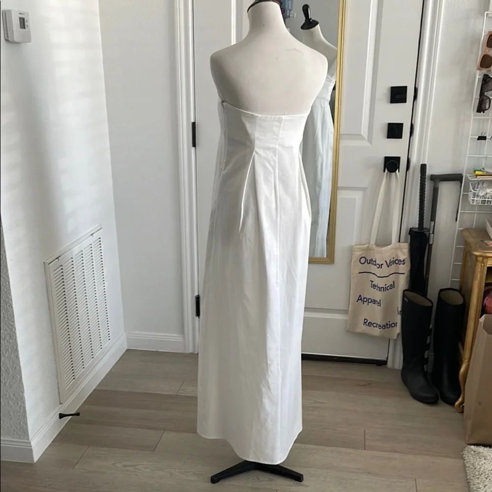 Future Collective White Strapless Maxi Dress - Picture 3 of 5